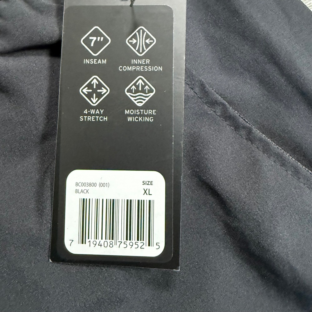 Balance Collection Mens Black 7 Inch Inseam Compression Liner Shorts XL BC003800 - Picture 4 of 7